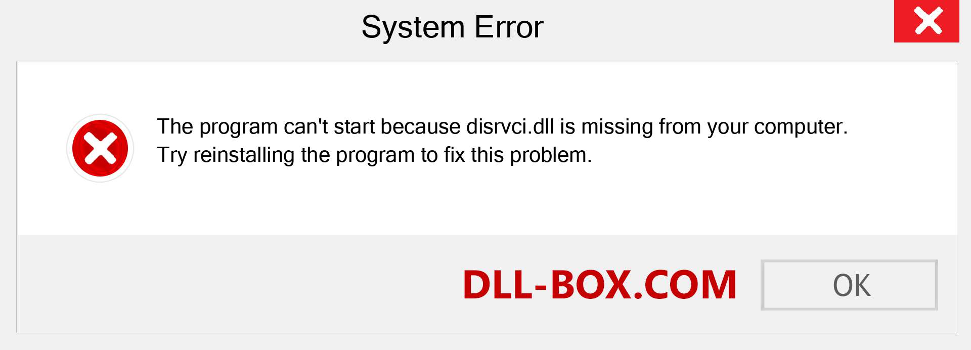  disrvci.dll file is missing?. Download for Windows 7, 8, 10 - Fix  disrvci dll Missing Error on Windows, photos, images