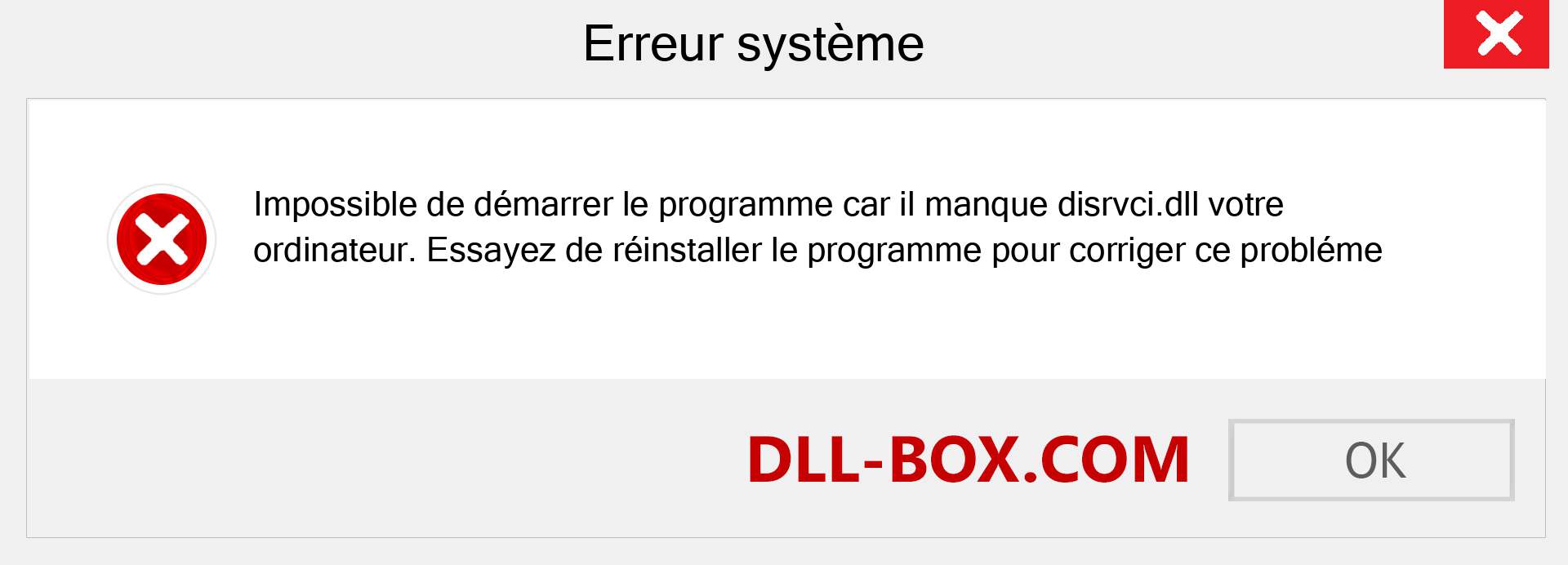 Le fichier disrvci.dll est manquant ?. Télécharger pour Windows 7, 8, 10 - Correction de l'erreur manquante disrvci dll sur Windows, photos, images